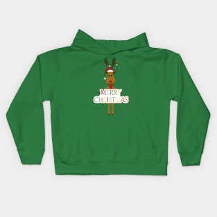 Merry Christmas reindeer Kids Hoodie